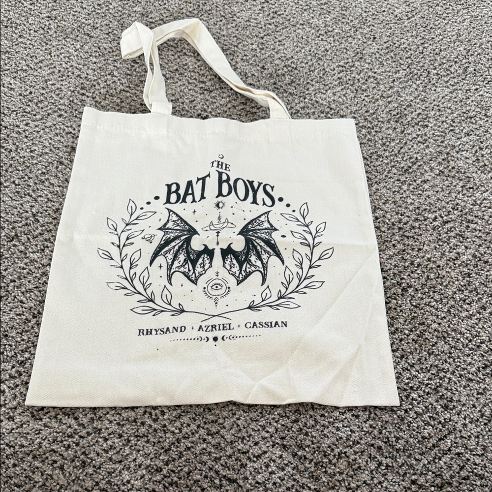 The Bat Boys Canvas Tote Bag - Cream